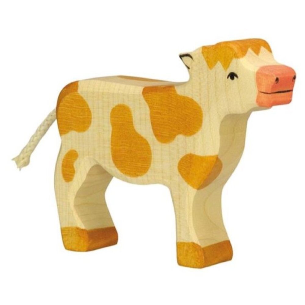 NWT Holztiger Wooden Toys Brown Calf